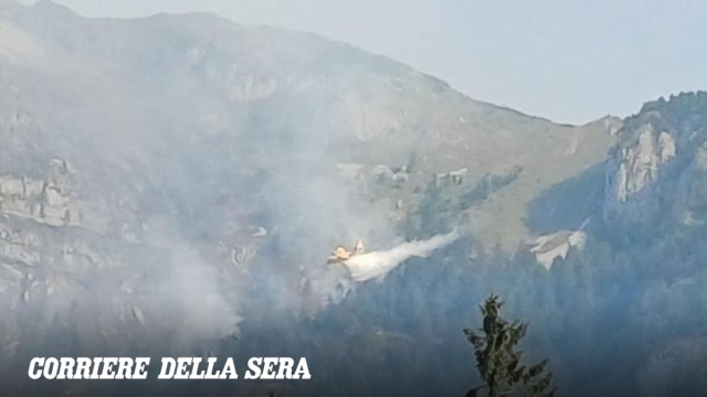 In Trentino l'incendio sul monte Bedol&eacute; va avanti da settimane ... &copy; Creative Commons