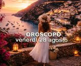 Locandina per l'oroscopo di venerd&igrave; 28 agosto 2026 - &copy; Gemini IA.