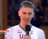 Tadej Pogacar alla presentazione della Vuelta - &copy; Screenshot Eurosport