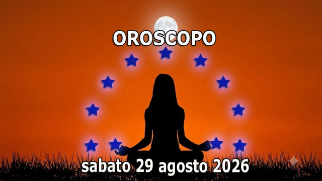 Locandina per l'oroscopo di sabato 29 agosto 2026 - &copy; Roberta Carsoli.