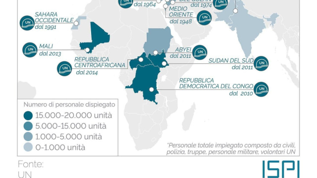 Caschi blu: le missioni di peacekeeping nel mondo  ISPI &copy; Creative Commons