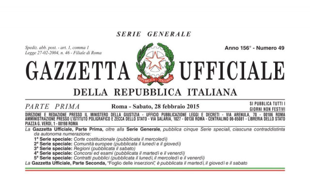 downloadPdf?dataPubblicazioneGazzetta=20150228&numeroGazzetta ... &copy; Creative Commons