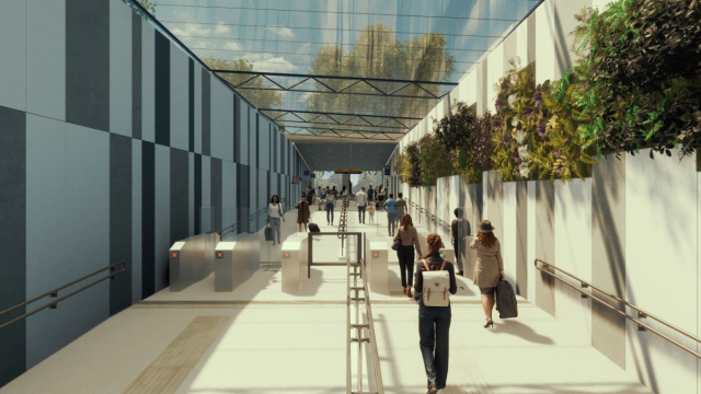 Metro Linea 2, la nuova Stazione Amedeo: tunnel di vetro e ... &copy; Creative Commons