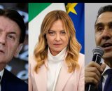 Giuseppe Conte, Giorgia Meloni e Roberto Vannacci (&copy; Facebook)