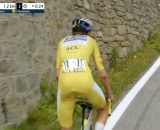 Lorenzo Mark Finn sulla salita di Ceresole Reale - &copy; Screenshot Eurosport