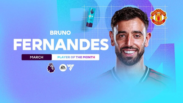 Bruno Fernandes, attaccante del Manchester United. Foto &copy; Premier League