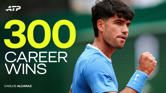 Carlos Alcaraz reaches 300 wins: Which two players did so quicker ... &copy; Creative Commons