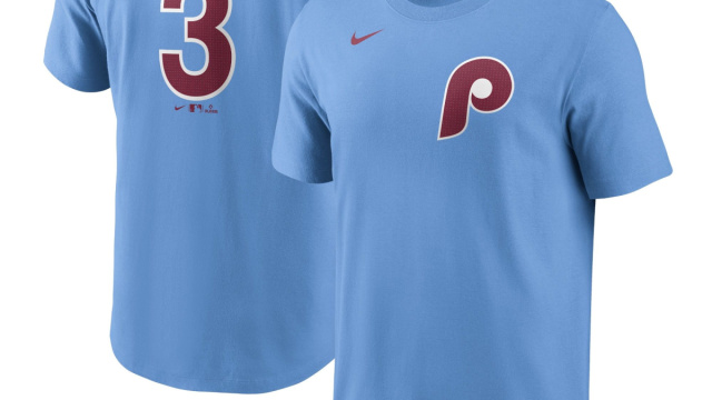 T-shirt da uomo Nike Bryce Harper Light Blue Philadelphia Phillies ... &copy; Creative Commons