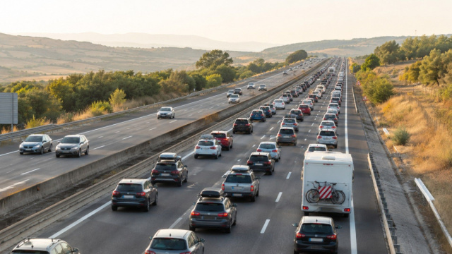 Traffico weekend 21, 22 e 23 agosto. Bollino rosso da controesodo ... &copy; Creative Commons