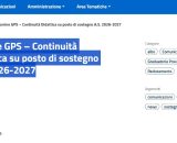 Sostegno continuit&agrave; didattica, le nomine