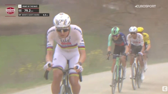 Tadej Pogacar e Paul Seixas - &copy; Screenshot Eurosport
