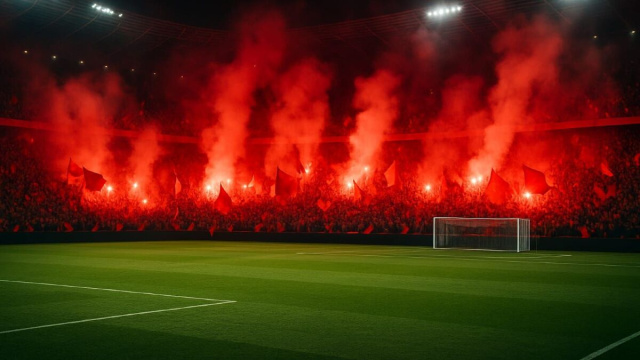 Tifosi allo stadio @ Immagine I.A.