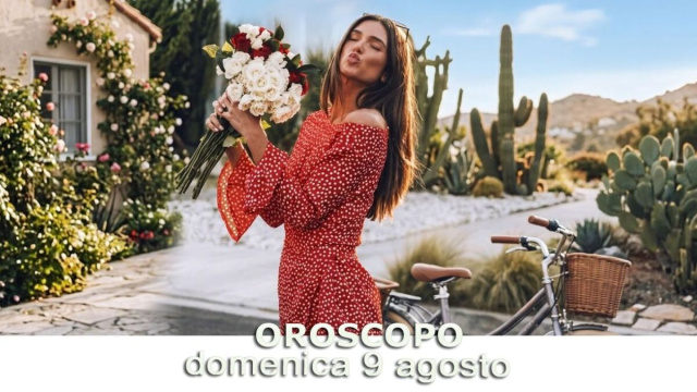 Locandina per l'oroscopo di domenica 9 agosto 2026 - &copy; Gemini IA.