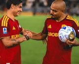 Paulo Dybala e Donyell Malen, attaccanti della Roma. Foto &copy; Roma