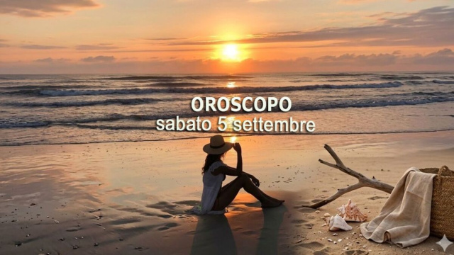 Locandina per l'oroscopo di sabato 5 settembre 2026 - &copy; Gemini IA.