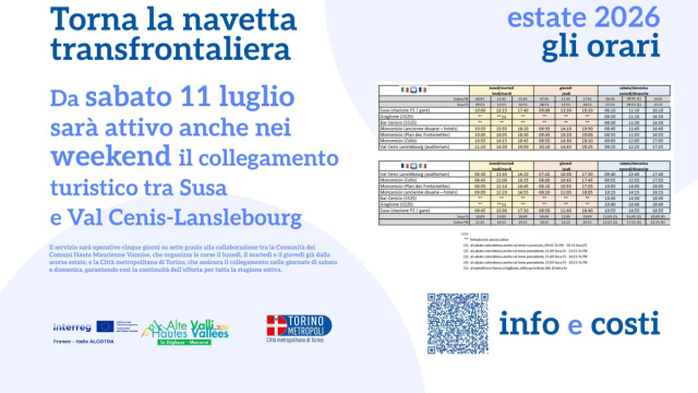 Navetta transfrontaliera tra Susa e Val Cenis(...)  Citt&agrave; ... &copy; Creative Commons