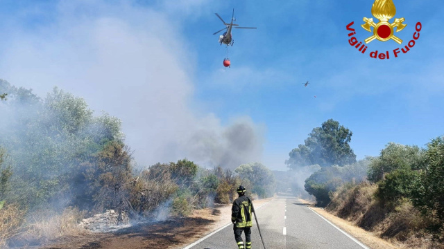 Orune, grosso incendio: fiamme lambiscono le case, mezzi aerei in ... &copy; Creative Commons