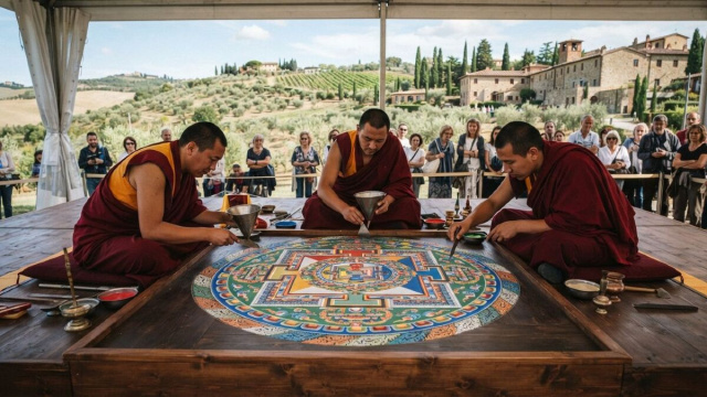 Il mandala di sabbia &egrave; tra le esperienze pi&ugrave; suggestive legate alla tradizione buddhista previste durante la manifestazione.