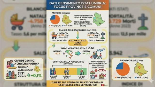 Istat, popolazione in calo. Aumentano gli anziani - Umbria TV &copy; Creative Commons