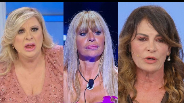 Tina Cipollari, Alessandra Mussolini e Marina Brochetta &copy; Canale 5.