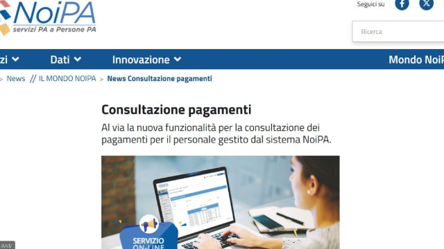 Noipa: consultazione pagamenti