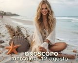 Locandina per l'oroscopo di mercoled&igrave; 12 agosto 2026 - &copy; Gemini IA.