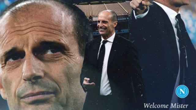 Il post del Napoli per presentare Max Allegri.png