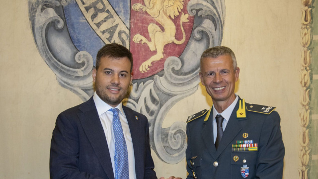 Il sindaco Marco Panieri ha incontrato il generale di brigata ... &copy; Creative Commons