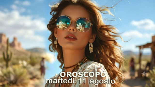 Locandina per l'oroscopo di marted&igrave; 11 agosto 2026 - &copy; Gemini IA.
