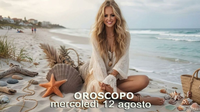 Locandina per l'oroscopo di mercoled&igrave; 12 agosto 2026 - &copy; Gemini IA.