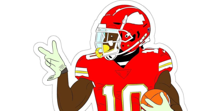 Tyreek Hill "Peace Out" Sticker - Etsy Italia &copy; Creative Commons