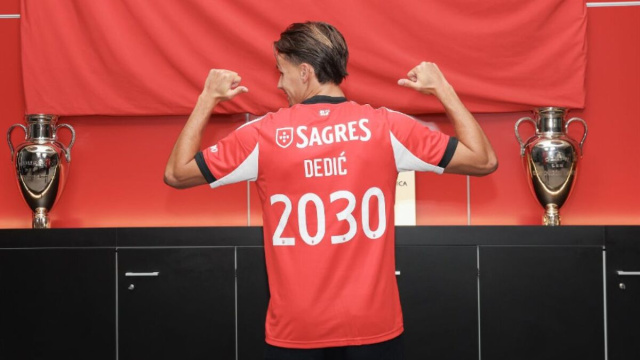 Amar Dedic, esterno del Benfica. Foto &copy; Benfica