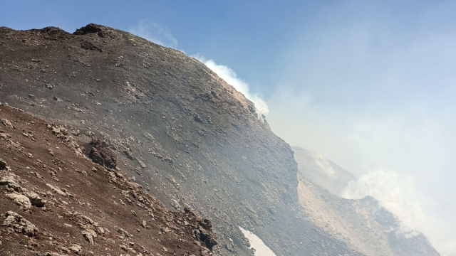 Il cratere Voragine nel maggio del 24.