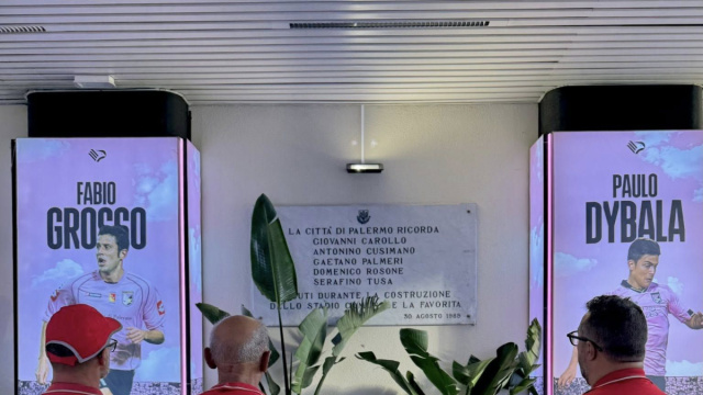 La commemorazione degli operai morti allo stadio di Palermo ... &copy; Creative Commons