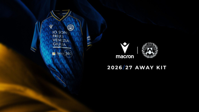 Macron and Udinese Calcio unveil the new 2026/27 Away Kit  About ... &copy; Creative Commons