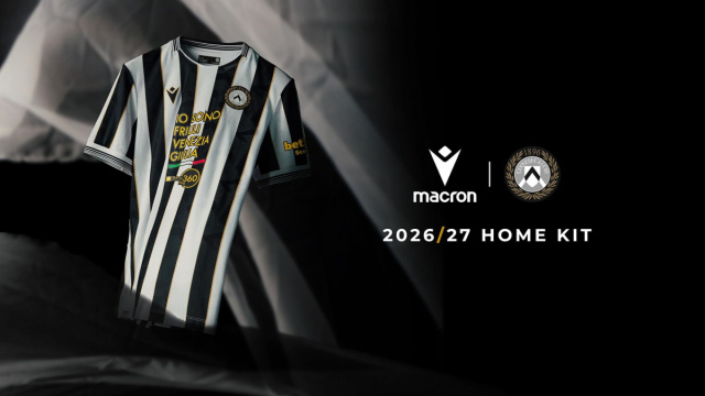 Macron e Udinese Calcio svelano il nuovo Home Kit 2026/27  About ... &copy; Creative Commons