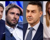 Giuseppe Conte, Alessandro Di Battista, Roberto Vannacci e Giorgia Meloni (&copy; Facebook)
