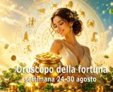 Locandina per l'oroscopo della fortuna, settimana 24-30 agosto 2026 - &copy; Copilot AI.