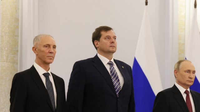File:President Vladimir Putin with Russian-installed leaders of ... &copy; Creative Commons