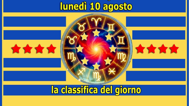 Locandina per l'oroscopo di luned&igrave; 10 agosto 2026 - &copy; Pixabay IA.