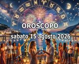 Locandina per l'oroscopo di sabato 15 agosto 2026 - &copy; Gemini AI.