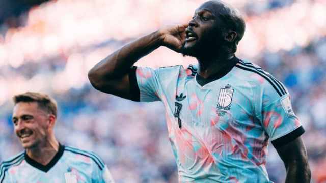 Romelu Lukaku, attaccante del Napoli. foto &copy; Belgio