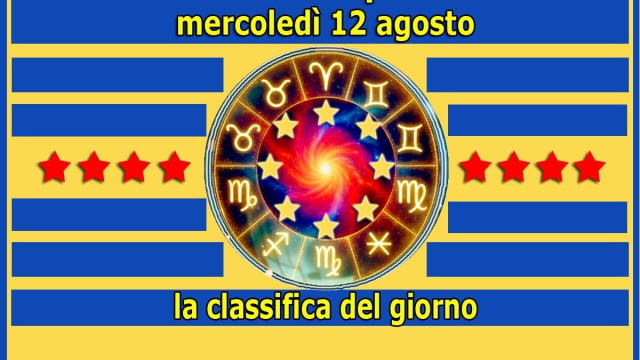 Locandina per l'oroscopo di mercoled&igrave; 12 agosto 2026 - &copy; Pixabay IA.