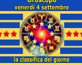 L'oroscopo con la classifica del 4 settembre: 1ﾟPesci, 2ﾟBilancia, 3ﾟLeone