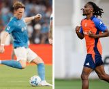 Scott McTominay, centrocampista del Napoli. Foto &copy; X Napoli. Khephren Thuram, centrocampista della Juventus. Foto &copy; Juventus