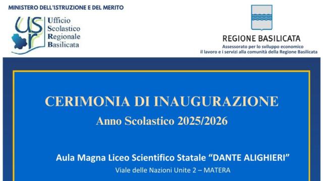 A Matera si inaugura l'anno scolastico 2025/2026 - Regione Basilicata &copy; Creative Commons