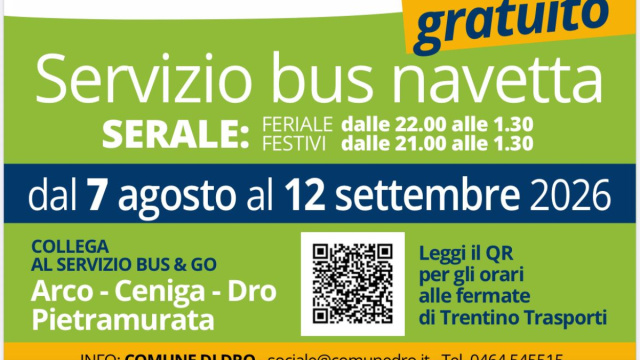 Bus x Dro, parte bene la navetta serale gratuita  - Versione ... &copy; Creative Commons