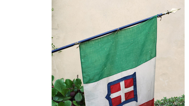 Grande bandiera italiana 1861-1946 (inizio del XX secolo) - Asta L ... &copy; Creative Commons