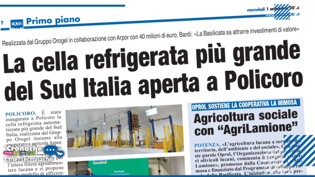 LA CELLA REFRIGERATA PI&Ugrave; GRANDE DEL SUD ITALIA APERTA A POLICORO &copy; Creative Commons