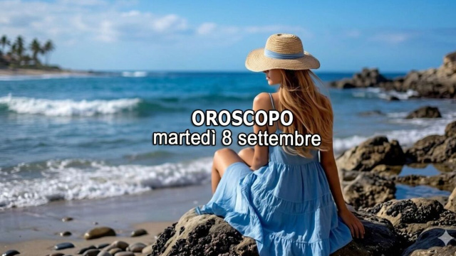 Locandina per l'oroscopo di marted&igrave; 8 settembre 2026 - &copy; Gemini IA.